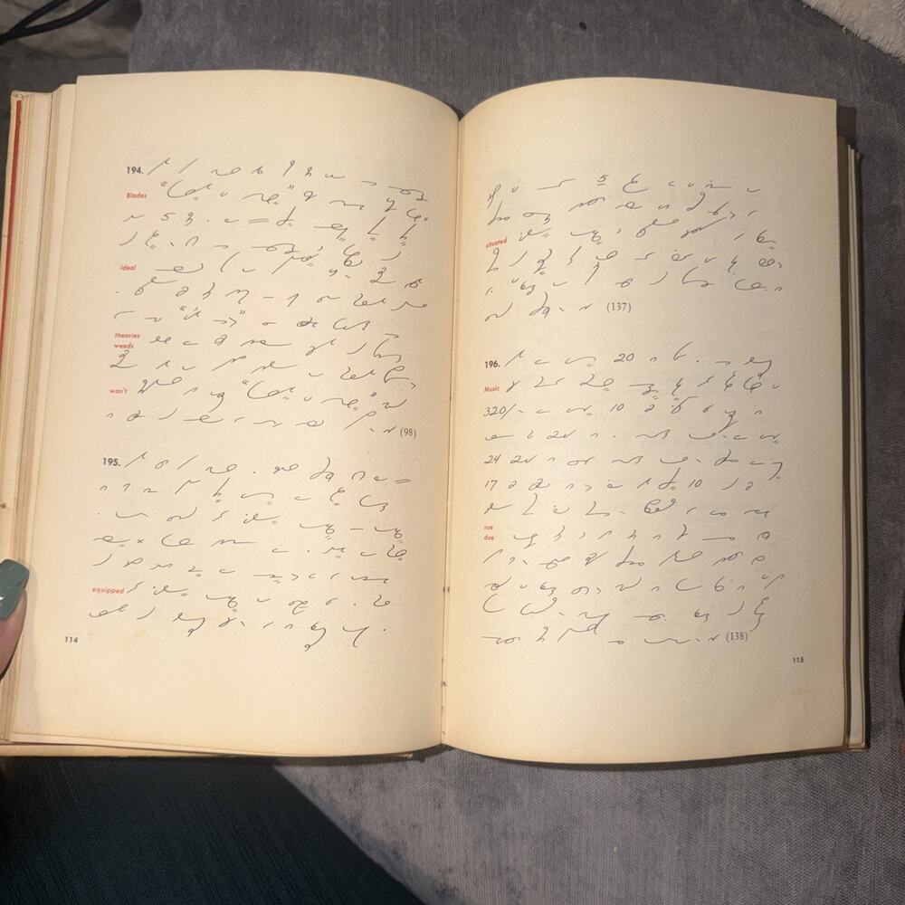 Gregg Shorthand Simplified for Colleges Vol 1 2nd Edition 1958 HC - Picture 8 of 9